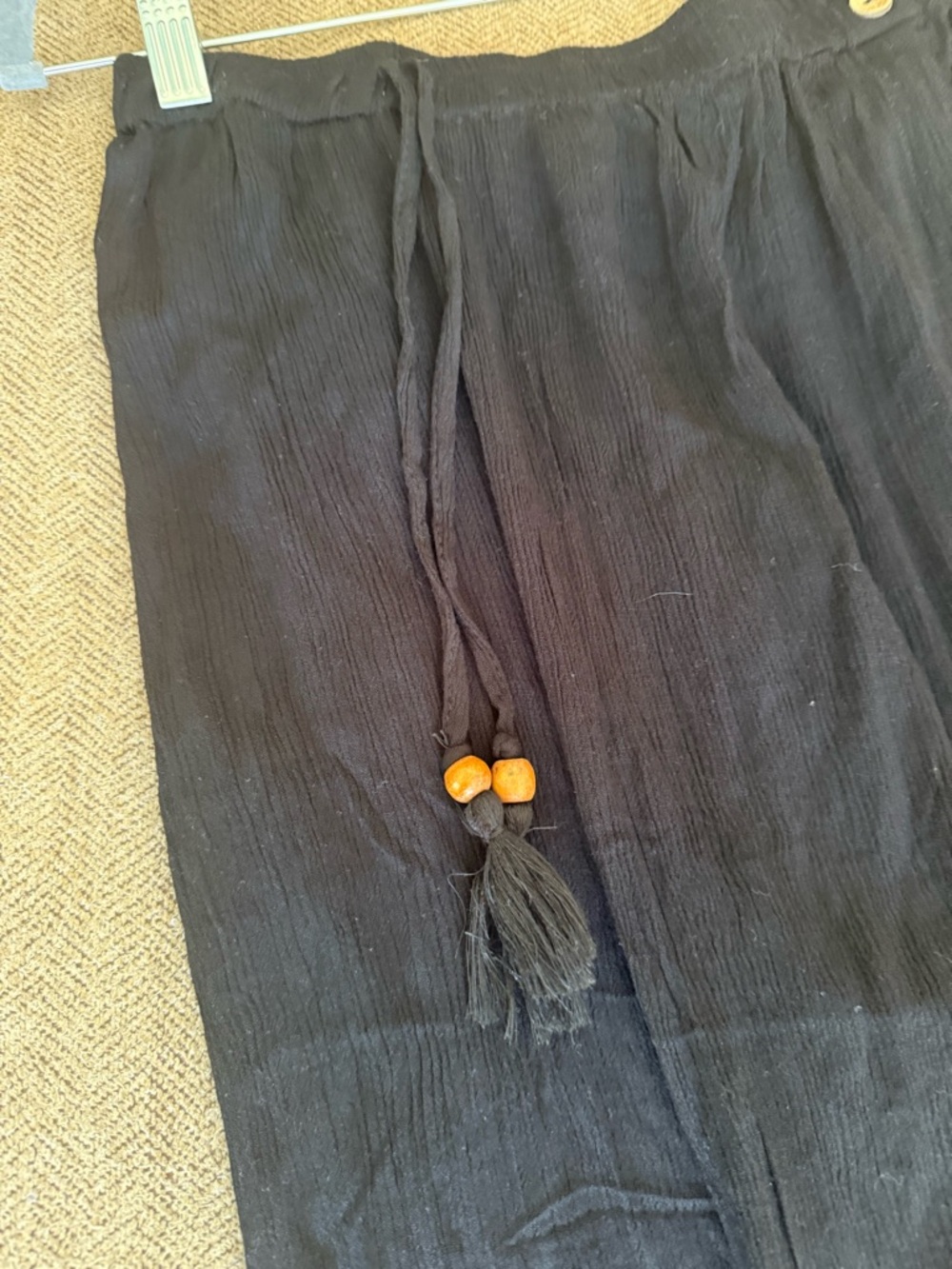 NWT Salty Lemon Black Palazzo Pants with Side Leg Opening - Picture 9 of 10